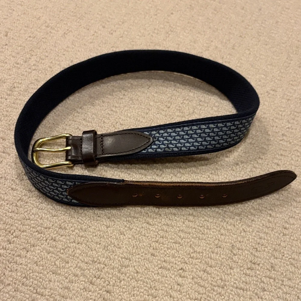 Stylish Boy’s Whale Belt with Patterned Whale Design